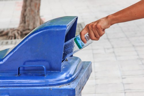 Safe and organized waste management on construction site