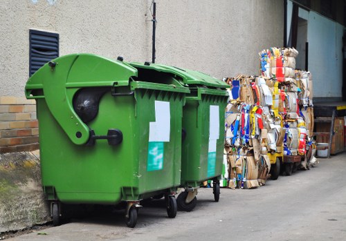 Recycling facility in Golders Green processing waste